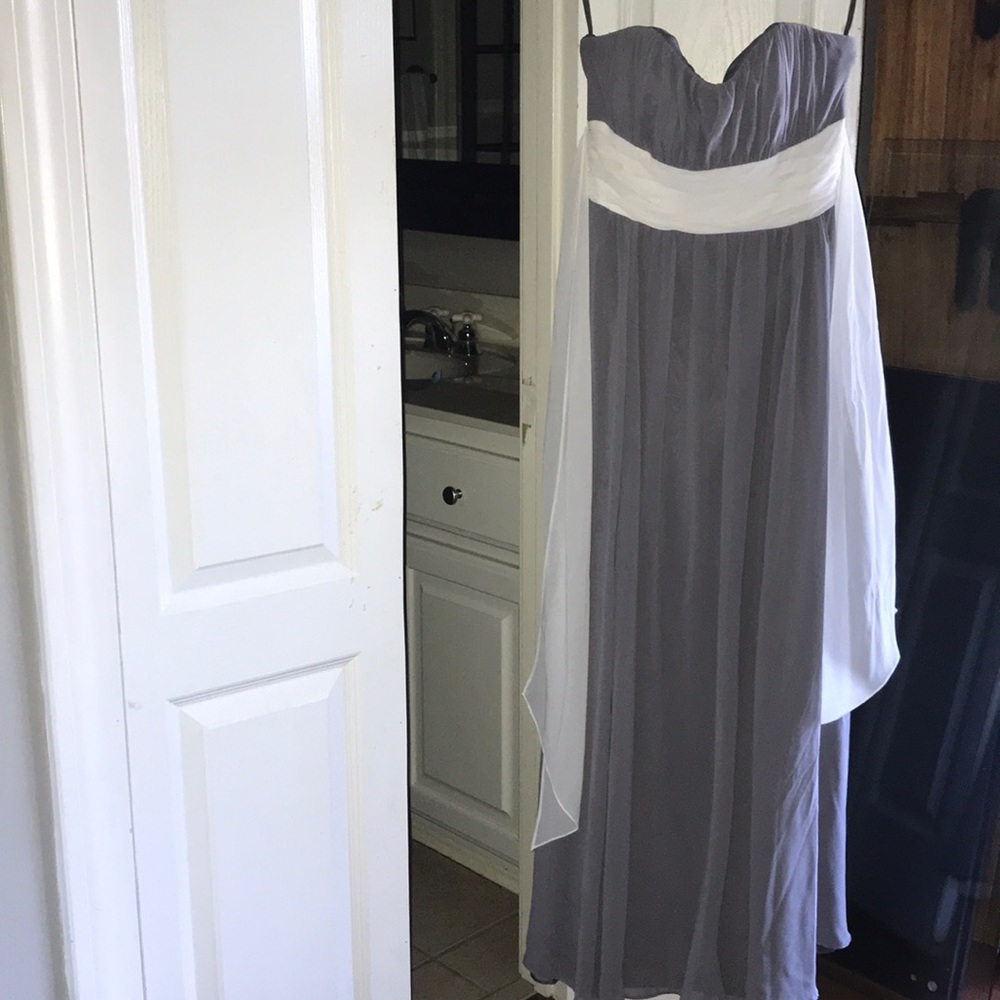 Blue/gray prom dress